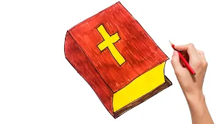 HOW TO DRAW A HOLY BIBLE EASY