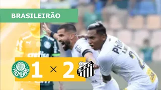 PALMEIRAS 1 X 2 SANTOS - CAMPEONATO BRASILEIRO 2023; VEJA OS GOLS