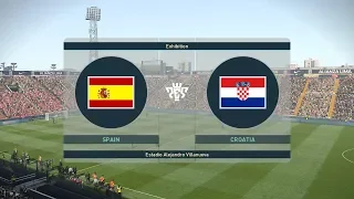 PES 2019 - SPAIN vs CROATIA - Full Match & Amazing Goals - Gameplay PC
