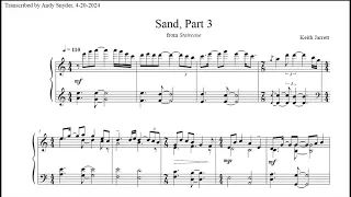 Keith Jarrett - Sand, Part 3 - Transcription