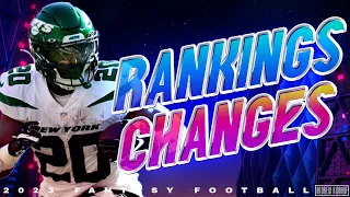 2023 Fantasy Football - Running Back News & Rankings Changes