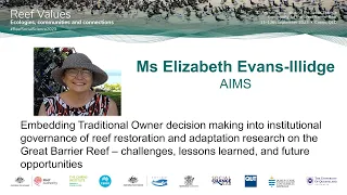 Embedding Traditional Owner decision making into institutional governance | Elizabeth Evans-Illidge