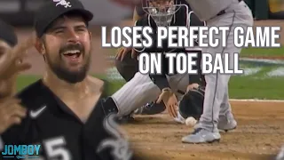 Carlos Rodón loses perfect game on a toe ball but gets no hitter, a breakdown