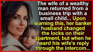 Wealthy wife returns from business trip with child, while her husband changes locks...