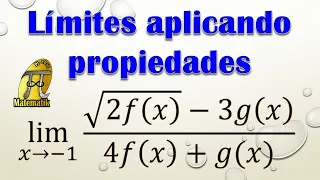 Cálculo de límites aplicando propiedades - Ejemplo 2