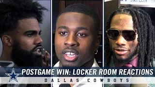 Post Game Win Against Philadelphia Eagles: Locker Room Reactions | Dallas Cowboys 2018