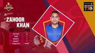 Deccan Gladiators Team Squad I Aldar Properties Abu Dhabi T10  I  Season 3