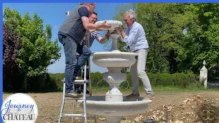 Installing the CHATEAU Courtyard FOUNTAIN, from Start to Finish!  - Journey to the Château, Ep. 202