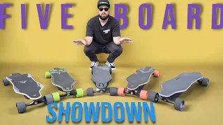 Top Five Electric Skateboards Face-off: Ultimate Showdown!