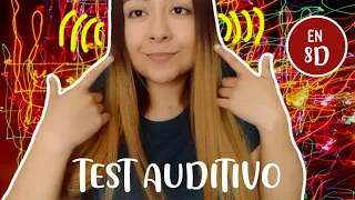 ASMR español | TEST AUDITIVO EN 8D | Ann Vargas