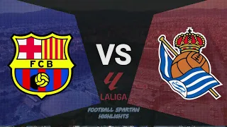 Barcelona vs Real Sociedad 2-0 Resumen Goles |  La Liga 2023/24