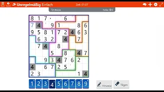 Microsoft Sudoku Irregular Easy, April 23, 2024, Daily Challenges