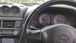 Nissan Skyline R34 GTT with Pro Garage G25 550 T51R mod Turbo 0.8bar boost by 2600rpm