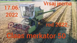 Zetva jecma rod 2022 / Claas Mercator 50