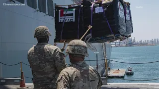 Military's JLOTS humanitarian aid pier is in place in Gaza