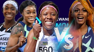 Sha carri richardson vs Elaine thompson in the  Eugene Diamond league Prefontaine Classic 100m