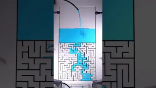 Can water solve a maze #shorts