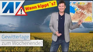 Spektakuläre April-Wende! Erst sonnig und trocken, dann Gewitterlage mit neuem Saharastaub!