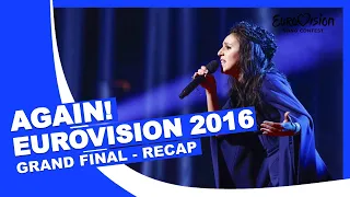 EUROVISION 2016 AGAIN - GRAND FINAL  - RECAP - VOTING IS OPEN!