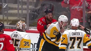 Marcus Pettersson vs Tom Wilson Oct 13, 2023