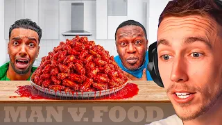 MINIMINTER REACTS TO MAN VS FOOD: EXTREME EDITION