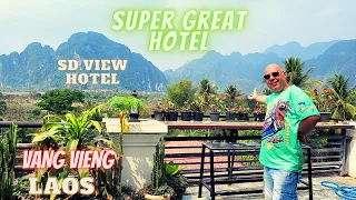 Hotel z pięknym widokiem na góry przemiła obsługa Laos super miejsce na odpoczynek polecam
