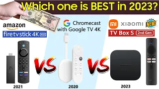 Google Chromecast 4K, Xiaomi TV Box S 2nd Gen & Fire TV Stick 4K Max Comparison