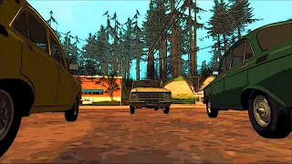 Обзор модов 5 - GTA San Andreas - Автомобили Москвич. История. Тест-драйв