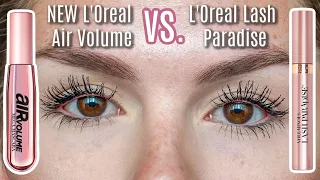 L'OREAL AIR VOLUME MEGA MASCARA review, demo, and wear test | best drugstore mascara battle