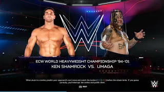 WWE 2K24 ECW WORLD HEAVYWEIGHT CHAMPIONSHIP94-01KEN SHAMROCK VS. UMAGA