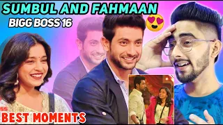 Sumbul Touqeer and Fahmaan Khan Bigg Boss 16 Moments Reaction