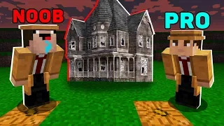 Minecraft NOOB vs PRO : Scary House Investigation! in Minecraft Animation