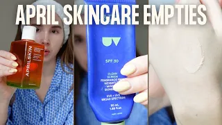 APRIL EMPTIES | Skincare empties, body, and face