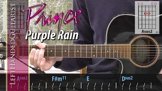 Prince - Purple Rain | simple acoustic guitar lesson