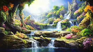 The Sound Of Water To Heal The Mind 🌳 Relaxing Music To Relieve Depression ,Sleep Music