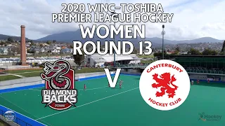 DiamondBacks v Canterbury | Women Round 13 | Premier League Hockey 2020