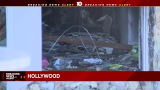 Fire erupts inside apartment unit in Hollywood