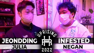 JEONDDING (Julia) VS DRX INFESTED (Negan) Uprising Korea 2022 - Tekken 7 Dojo Prime