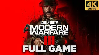 Call of Duty: Modern Warfare III Full Game Walkthrough (No Commentary) 4K 60FPS