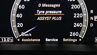 Mercedes-Benz S class W221 Run flat indicator restart/reset (TPMS)