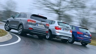 Kia Sorento gegen Audi Q5 und BMW X3 (2015)