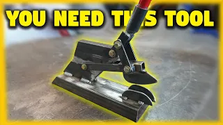 Metal forming tool | Lever machine | Tucking tool for sheet metal fabrication | DIY gathering tool