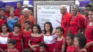 Fijian Prime Minister officiates at the ground breaking ceremony of the Halaiwalu subdivision