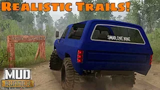 SpinTires Mud Runner: MOST REALISTIC TRAIL MAP!? Oxford County Trails