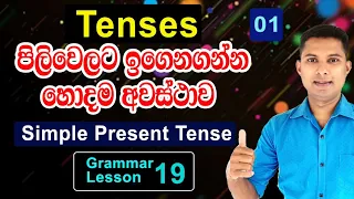 Simple Present Tense - 01 | English Grammar Lesson in Sinhala | Grammar lesson 19