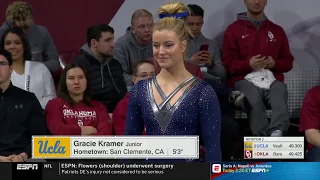 Gracie Kramer (UCLA) 2019 Vault vs Oklahoma 9.75