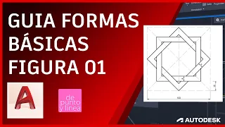 Guía Formas básicas en AutoCAD - Desarrollo Figura 1 / Resolución paso a paso