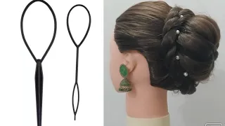 Easy hairstyles for Topsy tail, amazing tricks hairstyles tool || accessories for hairs