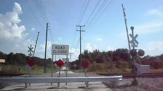 Amtrak Train Railroad Crossing Before And After Now Closed