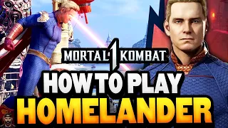 How To Play HOMELANDER (Guide, Combos, & Tips) | Mortal Kombat 1